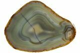 Enchanting, Polished Black River Agate - Argentina #209658-1